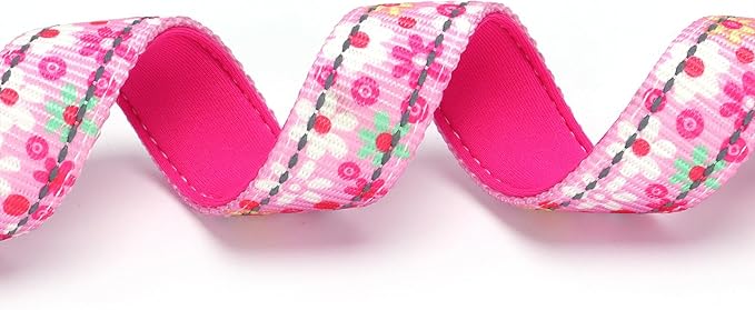 Reflective Martingale Collar for Dogs with Steel Chain, Adjustable No Pull Dog Training with Soft Padded for Large Breed Dogs, Medium, XL, XXL Walking Collar,Pink L