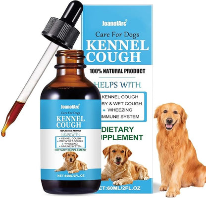 Herbal Cough Drops for Dogs & Cats, 60ML Natural Soothing Supplement for All Breeds, Sizes - Soothes Cough & Throat Irritation