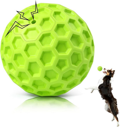 Indestructible Squeaky Dog Balls, Interactive Dog Toys for Aggressive Chewers Large Breed for Relieving Anxiety, Dog Chew Toys Balls for Aggressive Chewers, Outdoor Dog Toys Dog Water Toys