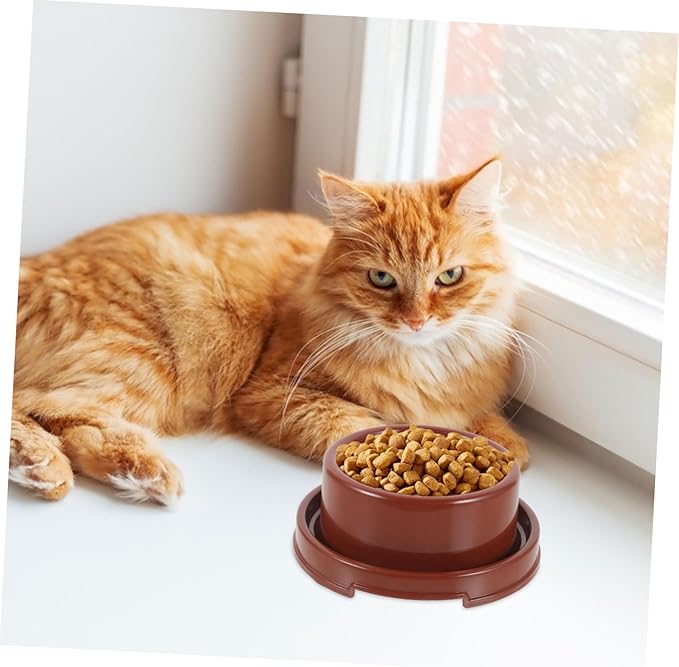 Colorful Round PET Bowl for Dogs and Cats Proof PP Material Fixed Non-Slip Dog Feeding Bowl 1.5L Water and Food Feeder for PET Supplies
