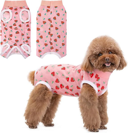 Coppthinktu Recovery Suit for Dogs After Surgery, Dog Onesie Surgery Recovery Suit for Female Spay, Soft Male Surgical Pajamas Bodysuits for Small Medium Puppy to Anti Licking Dog Cone Alternative