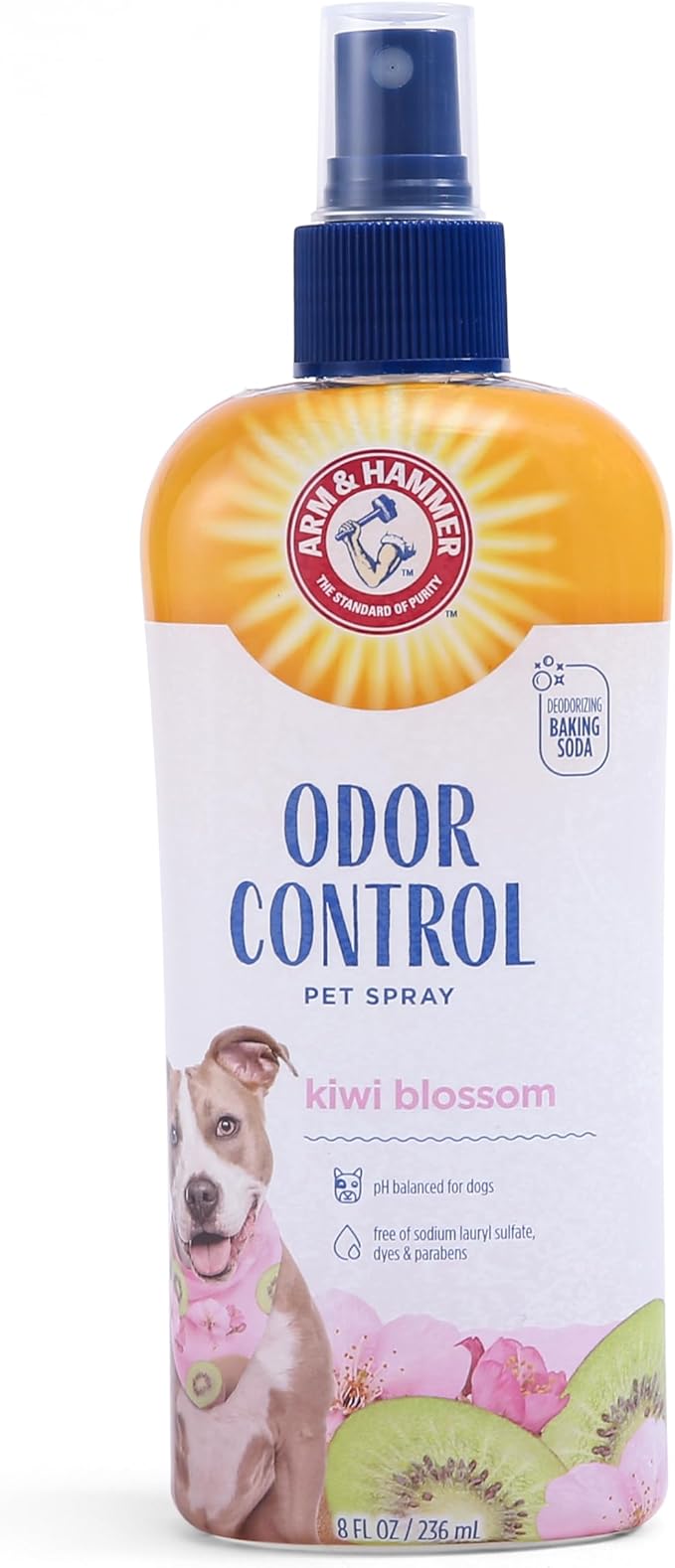 Arm & Hammer for Pets Super Deodorizing Dog Spray with Baking Soda for Odor Control, Freshens Coat Between Baths, pH Balanced Formula for Dogs, 8 Fl Oz - 6 Pack