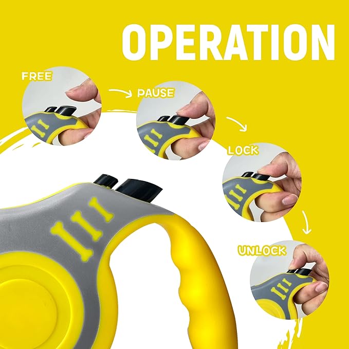 Retractable Dog Leash Automatic Telescopic Tractor Dog Tape, Pet Tape 10/16 FT Durable and Convenient, with Non-Slip Handle, Suitable for Small and Medium-Sized Dogs
