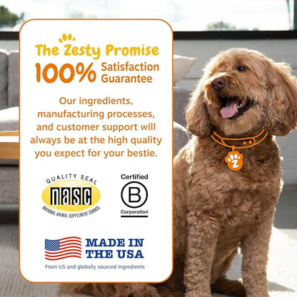 Zesty Paws Vet Strength Probiotics for Dogs, Digestive Health & Gut Flora Support, Dog Supplements, 90 Count (Pack of 2)