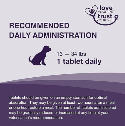 Nutramax Denamarin for Medium Dogs, Liver Health Supplement with S-adenosylmethionine (SAMe) plus Silybin, Liver Support for Dogs, Coated Tablets, 30 Count