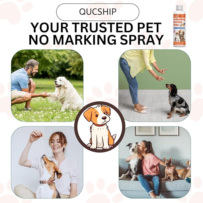 8oz Best Pee Spray for Dogs Indoor & Outdoor – Stop Dog Urinating in House with No More Peeing in House – Dog Stay Away Spray for Furniture, Carpet, Grass – Safe Don't Pee Here Dogs Marking Wrong