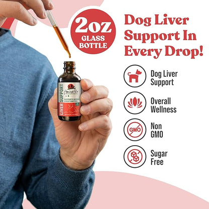 Milk Thistle for Dogs | Ancient Liver Support for Your Pets | Supports Healthy Liver Function with Dandelion & Artichoke | Natural Herbal Detox Formula, Quick Absorption, Easy to Mix with Food & Water