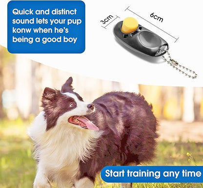 BAAPET 15/20/30/50/100 ft Long Dog Training Leash with Clickers for Small, Medium and Large Dogs or Cats (30 Feet, Black)