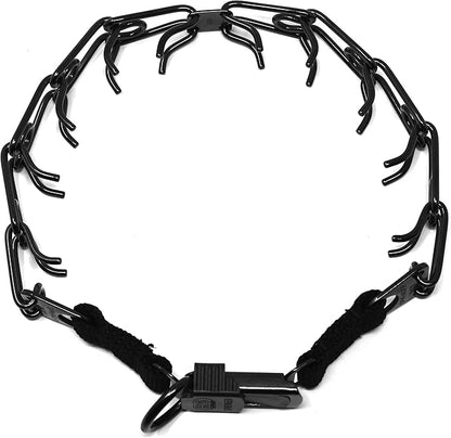 Herm Sprenger Black Stainless Steel Dog Training Collar with Quick Release Buckle Ultra-Plus Pet Collar No-Pull Collar for Dogs Made in Germany 3.2mm x 20in Medium