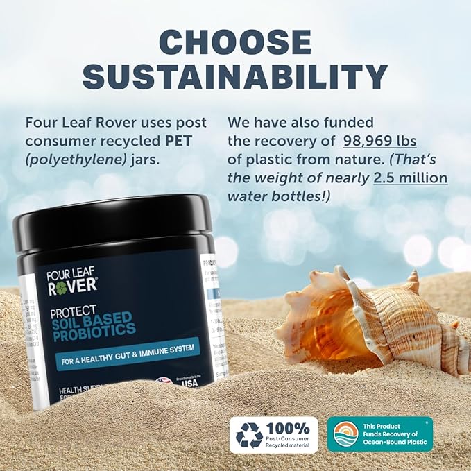 Protect - Probiotics for Dogs - Veterinarian Formulated - with Natural Prebiotics and Antioxidants - Detoxification & Gut Health - 60 Day Large Dog Supply