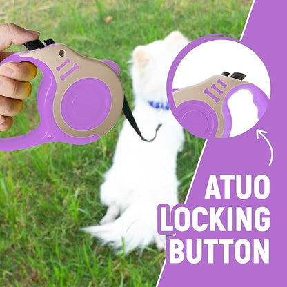 Retractable Dog Leash Automatic Telescopic Tractor Dog Tape, Pet Tape 10/16 FT Durable and Convenient, with Non-Slip Handle, Suitable for Small and Medium-Sized Dogs