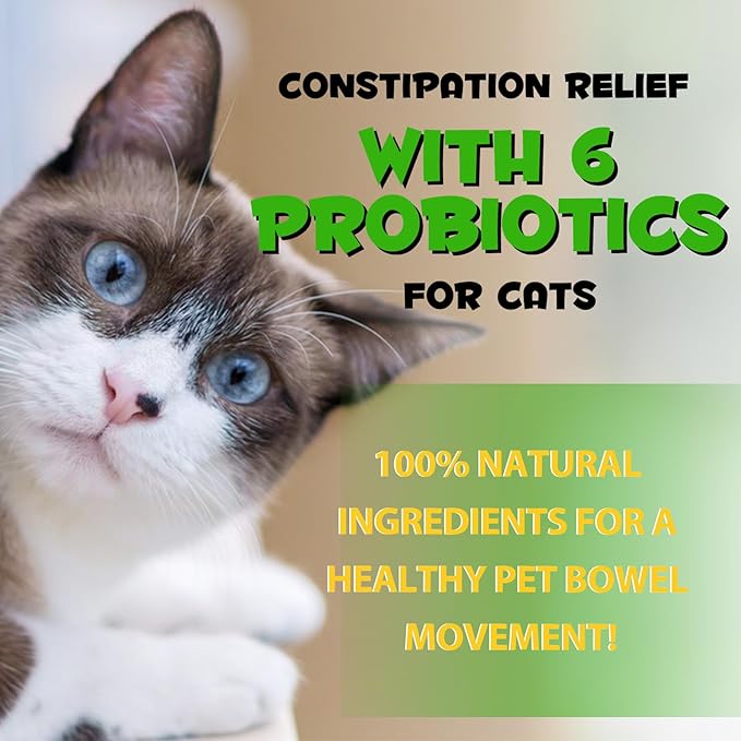 VOSIFSDIY Cat Constipation Relief, Liquid Drops Supports Laxative Relief, Cat Herbal Supplements, Stool Softener Laxative Constipation Relief, Chicken Flavour- 60ml / 2 fl.oz