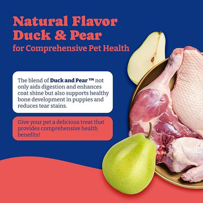 Dog UTI Treatment - 180 Dog Bladder Control Chews, Cranberry Supplement for Urinary Tract Health, Cranberry Chews for Dogs, Duck & Pear Flavor