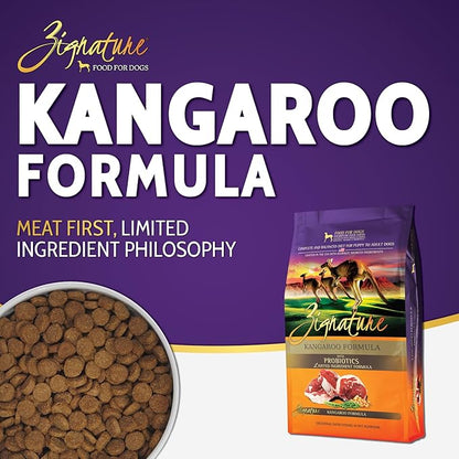 Zignature Dog Food, Kangaroo, 12.5 Pounds