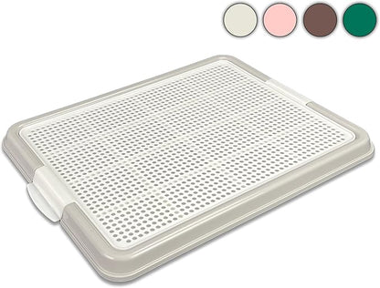 Dog Pee Pad Holder, Puppy Potty Training Tray 22.5”X16.5” for Small Dogs (Gray)