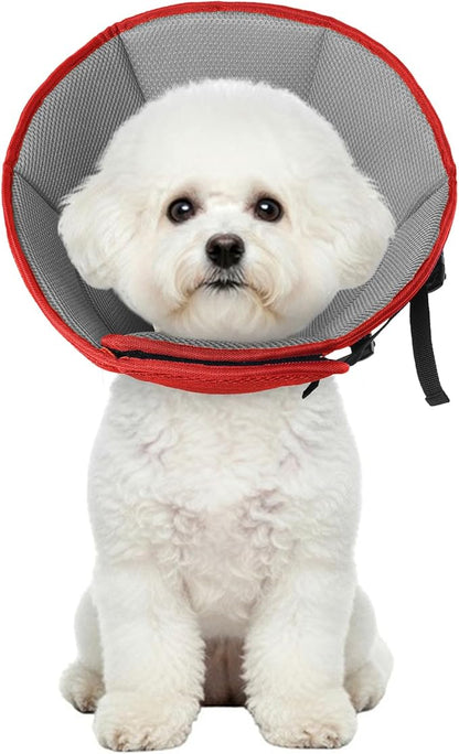 Dog Cone Collar Soft Cone for Medium Dogs After Surgery Adjustable Elizabethan Collar for Dogs to Stop Licking Wounds, Biting Stitches Professional Pet Recovery Cones E-Collar for Dog