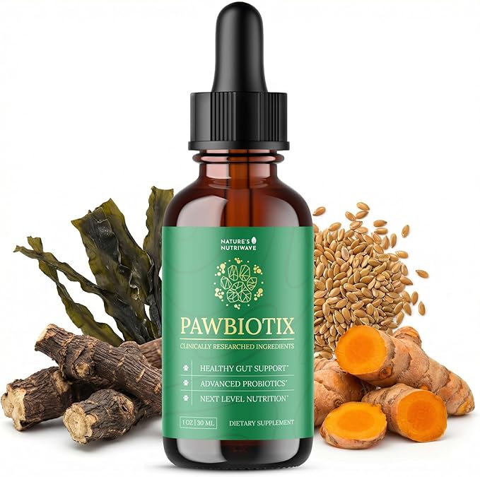 Pawbiotix Liquid probiotics for Dogs - Dog probiotics for Digestive Health | 100% Natural Dog Gut Health probiotics | probiotics for Dogs | Original Formula, Beacon Flavor, 1oz, 1 Month Supply