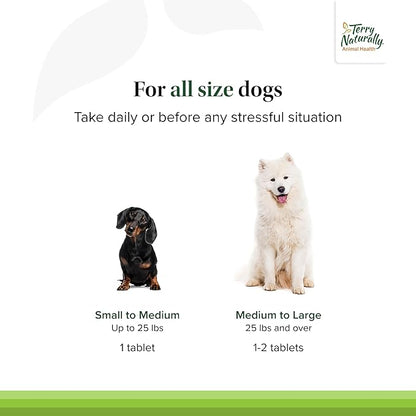 Terry Naturally Animal Health Calming Formula - 119 mg Echinacea Angustifolia, 45 Tablets - Promotes Calm & Relaxation for Dogs - Non-GMO, for Canines Only - 45 Servings