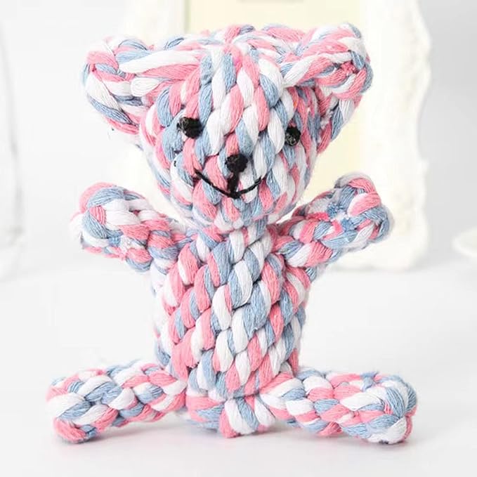 Dog Toys Puppy Teething Chew Toys,Pet Chew Toy Cat Chew Toy,Safe Braided Rope Toys Healthy Handmade Gift