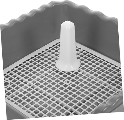 balacoo Dog Potty Training Aid Detachable Indoor Puppy Training Toilet Pole Mesh Grid for Easy Wash