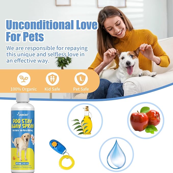 8 Oz not here Spray for Dogs Indoor, Effective Training Spray for Dogs to Stop Unwanted Marking and Messy Urination, Stop Unwanted Dog Marking Behavior