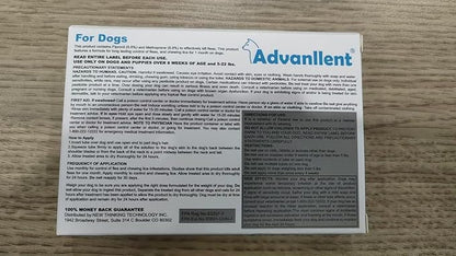 Flea and Tick Prevention for Dogs, Flea and Tick Treatment for Small Dog Puppy, Flea & Tick Control, 5-22 Pounds, 6 Doses