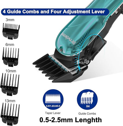 Quiet Dog Grooming Kit - 2000mAh Dog Clippers for Grooming Dog Grooming Clippers for Heavy Thick Hair Coats Waterproof Rechargeable Cordless Clippers Safe and Easy to Clean Home Pet Grooming