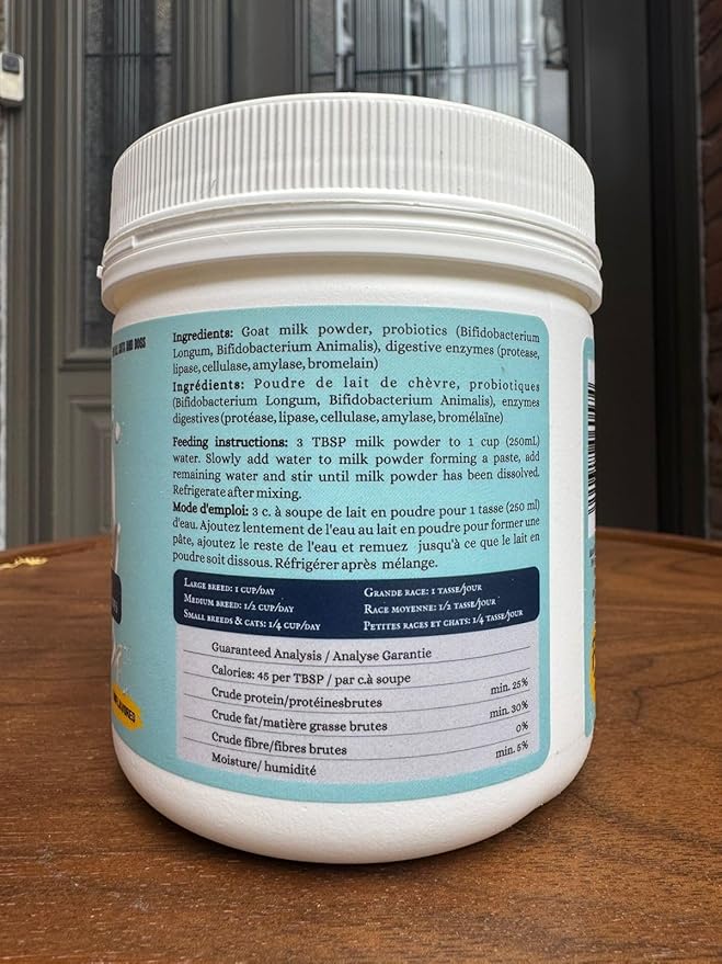 Pets Gone Wild | Raw Goat Milk Powder | Non-GMO & Picky Eater Friendly | Nutritional Food Topper for Cats & Dogs | 250 g