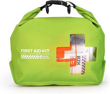 RHINO RESCUE Bundle - Pet First Aid Kit, Emergency Medical Supplies for Dogs & Cats, Safety Essentials Pack with Thermometer+Waterproof First Aid Kit, Lightweight Boat Dry Bag