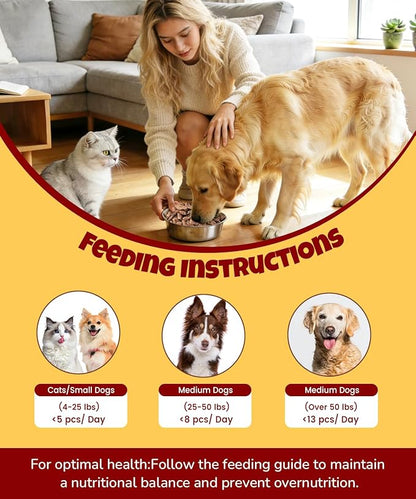 Freeze Dried Chicken Heart Treats for Dogs, Cats, Single Ingredient, Food Topper, Rich in Taurine, Organ Meat Nutrition, Freeze Dried Chicken Hearts High Protein, Training Treats 3.2oz