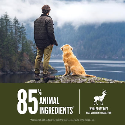 ORIJEN Grain Free Poultry Free High Protein Dry Dog Food Tundra Recipe 4.5lb Bag