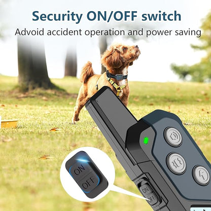 Shock Collar for Dogs, Dog Training Collar with Remote Control for 2 Dogs, 3 Training Modes with Beep, Vibration and Satic, Waterproof, Rechargeable for Large Medium Small