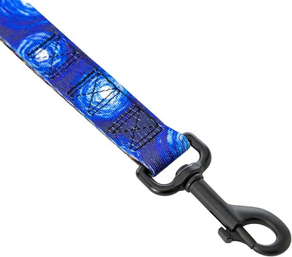 Wolfgang Heavy Duty Dog Leash, Pull-Tested for Walking & Training, StarryWolf Print, Dual Handle Large