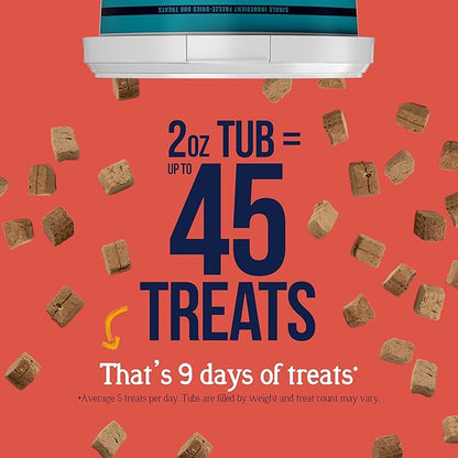 Stewart 100% Beef Liver Dog Treats, 2 oz Tub, ~45 Pieces, Freeze Dried Raw, Single Ingredient, 50% Protein Training Treats or Meal Topper, Grain Free, Gluten Free