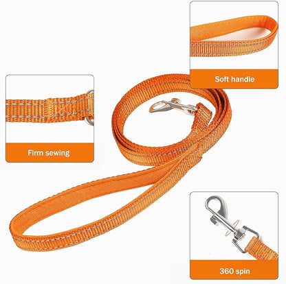 YIMEIS Dog Harness and Leash Set, No Pull Soft Mesh Pet Harness, Reflective Adjustable Puppy Vest for Small Medium Large Dogs, Cats (Orange01, X-Small (Pack of 1)