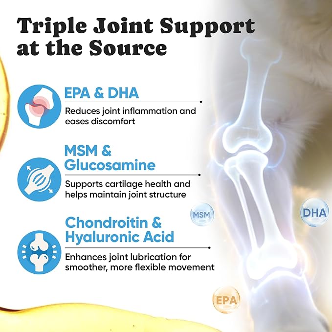 Omega 3 for Dogs – Salmon Oil for Dogs Skin & Coat Health, Fish Oil Supplement for Dog Shedding, Itch & Hot Spot Relief, Allergy Chews with EPA & DHA Fatty Acids for Skin & Joint Support - 180 Ct