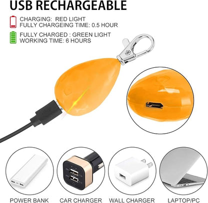 2-Pack Rechargeable Dog Light, Dog Collar Light,Waterproof ,3 Modes LED Dog Safety Lights,Multiple Color Options,Clip On Collar, Leash or Harness，Night Light for Running ,Climbing,Camping or Bike