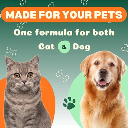 Liquid Dog & Cat Dewormer with Pyrantel Pamoate, for Roundworms & Hookworms, Easy-to-Use Oral Liquid Formula