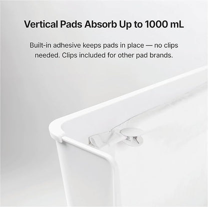 Indoor Dog Potty with High Walls and Low Entry for Small Dogs — Vertical Pad Holder, Splash Guard, and Clean Modern Design by DoggyBathroom (Regular, Light Grey)