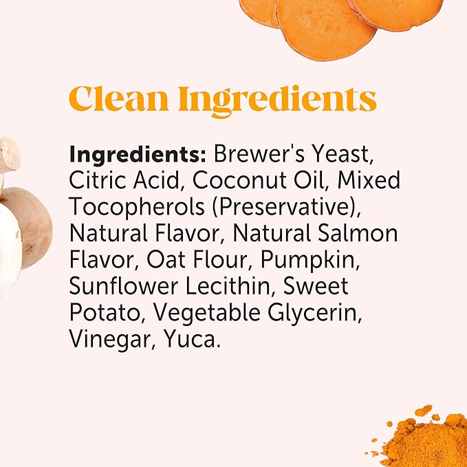 Dog Allergy Relief Immunity Chews - Paw Licking, Itching & Seasonal Allergies - with Colostrum, Probiotics, Turmeric & Salmon Oil - Vet Recommended Anti-Itch Supplement for Dogs (Salmon, 180 Ct)