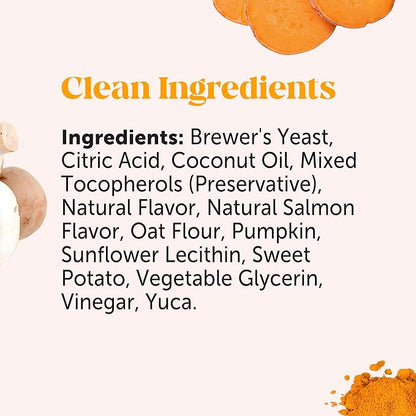 Dog Allergy Relief Immunity Chews - Paw Licking, Itching & Seasonal Allergies - With Colostrum, Probiotics, Turmeric & Salmon Oil - Vet Recommended Anti-Itch Supplement for Dogs (Peanut Butter, 90 Ct)