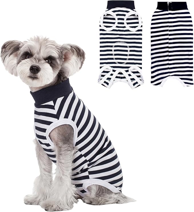 Coppthinktu Dog Surgery Recovery Suit for Dogs Cat Dog Onesie, Dog Recovery Suit Female for Small Medium, Pet Surgical Neuter Post-Surgery Suit E-Collar Alternative Anti Licking Abdominal Wounds