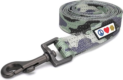 Pawtitas Camo Grey Dog Leash 6 ft XS/S Reflective Durable Lightweight Dog Lead for Small Dogs and Puppies