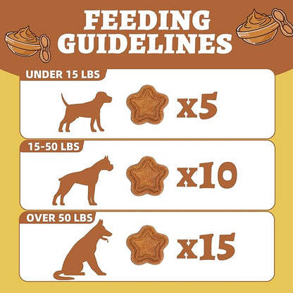 Just Try 15 OZ Dog Biscuits Peanut Butter Flavor Energy Boosting Immune Support Training Treats Healthy Dog Treats