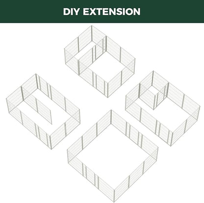 FXW Homeplus Unleashed Indoor Dog Playpen - Stress-Free and Safe Play, Heavy Duty 40 Inch 12 Panels with Connectors (Pack of 2) for Puppy and Small Dogs, White│Patented
