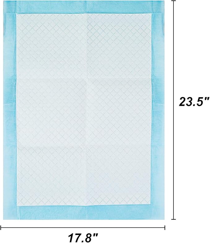 Bolux Dog and Puppy Training Pads， Disposable Dog Pee Pads (50, 17.8"*23.5"(45*60cm))