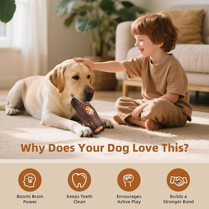 Green Dog Toys for Aggressive Chewers, Interactive Indestructible Dog Toys with Frozen Treat Function, Durable Dog Puzzle Toy for Large & Medium Dogs, Reduces Anxiety