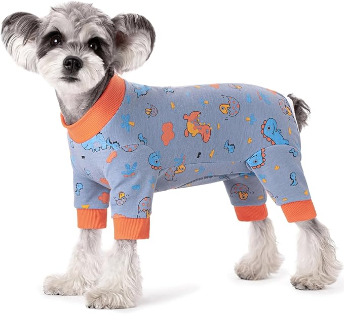 Dog Surgery Recovery Suit, Dog Onesie for Surgery Female Male Dogs, Dogs Pajamas Long Sleeve, Small Dogs Onesie, Abdominal Wound Bandages Surgical Suit, Cat Recovery Suit for Shedding Skin Disease