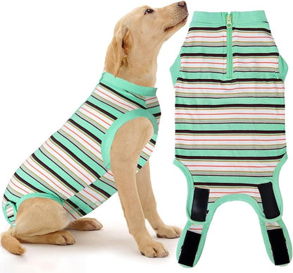 Recovery Suit for Dogs,Dog Cone Alternative Zipper Surgery Suit Female Spay,Soft Dog Surgery Suit for Anti Licking,Breathable Surgical Suit for Dogs Female Spay