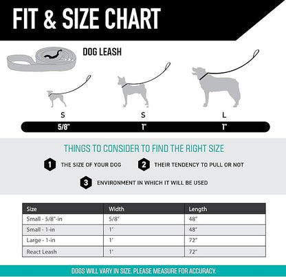 Wolfgang Heavy Duty Dog Leash, Pull-Tested for Walking & Training, LazyDaisy Print, Small